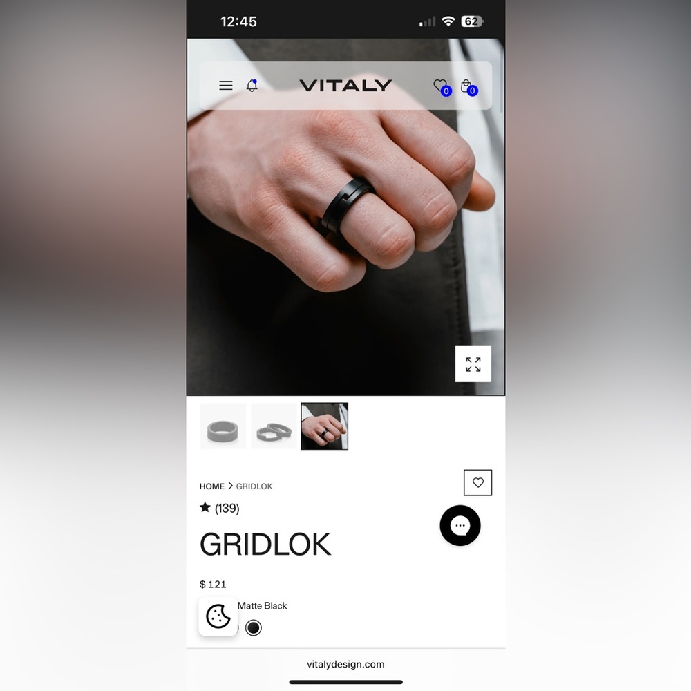 VITALY GRIDLOCK RING SET - Picture 5 of 5